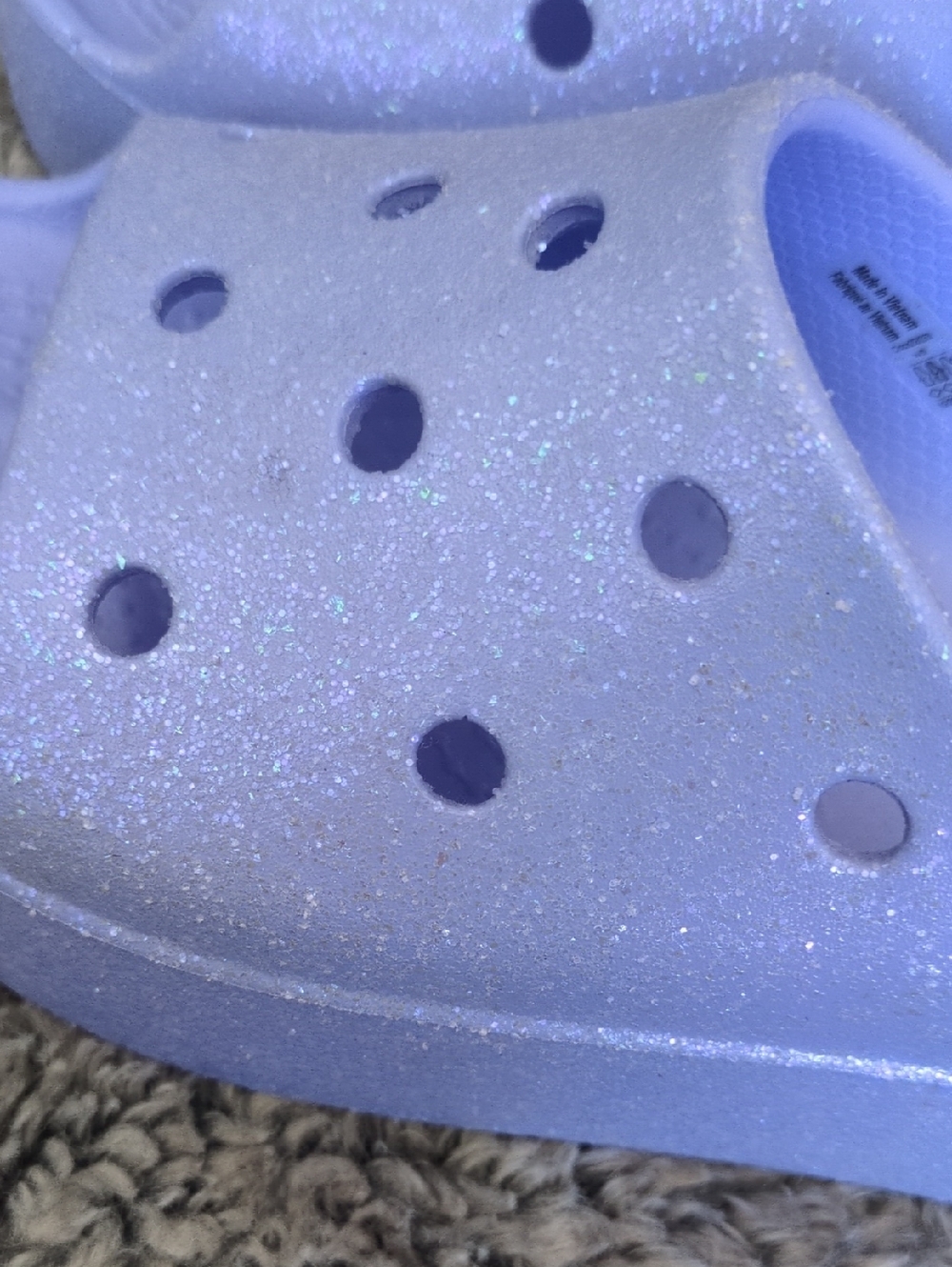 Crocs Platform Slides in Moon Jelly Women's 8 - Picture 6 of 6